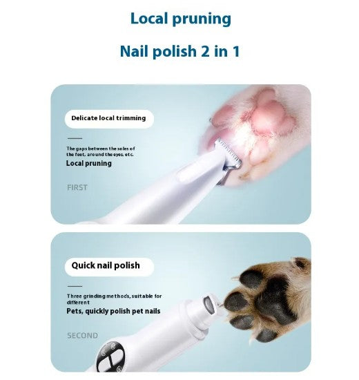 2-in-1 Pet Grooming Trimmer | Quiet Rechargeable Paw & Fur Shaver