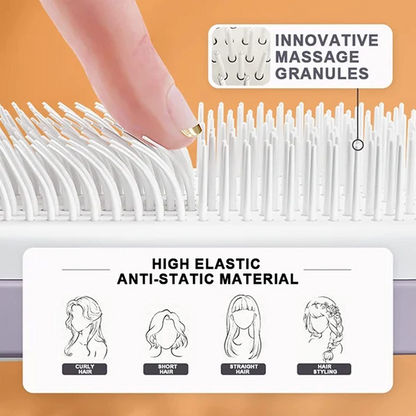 Self-Cleaning Anti-Static Hair Brush | 4-in-1 Massage Comb