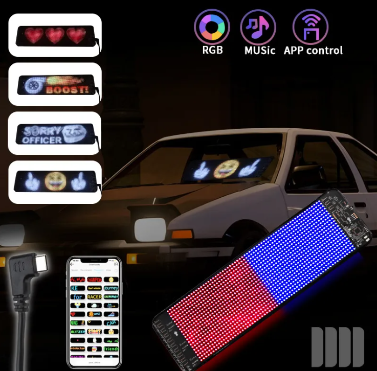 Programmable Car LED Sign