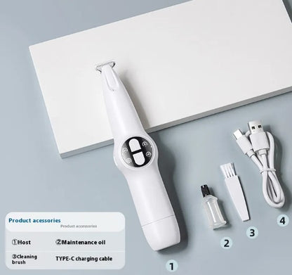 2-in-1 Pet Grooming Trimmer | Quiet Rechargeable Paw & Fur Shaver