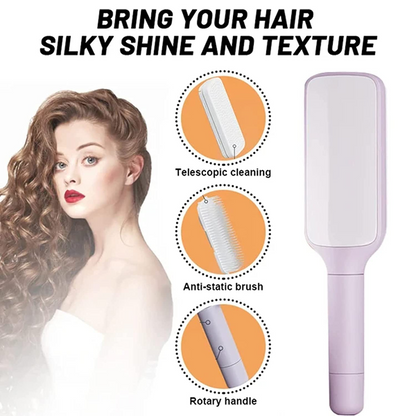 Self-Cleaning Anti-Static Hair Brush | 4-in-1 Massage Comb