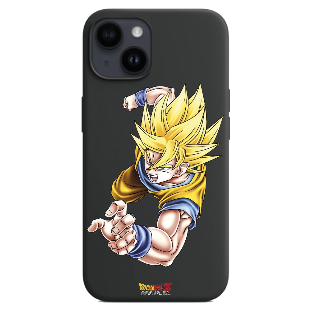 Personalaizer Goku Flexible Black Case Compatible for iPhone 15